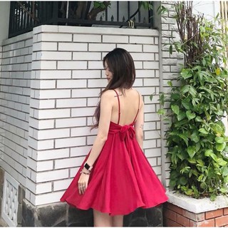 🍀🍀 #ĐẦM DÂY HỞ LƯNG (D517)