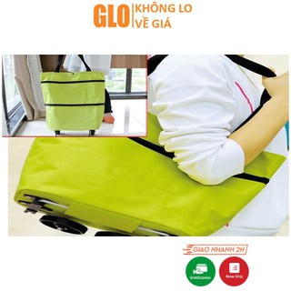Xe Kéo Đi Chợ Dạng Túi Dài Có Bánh Xe