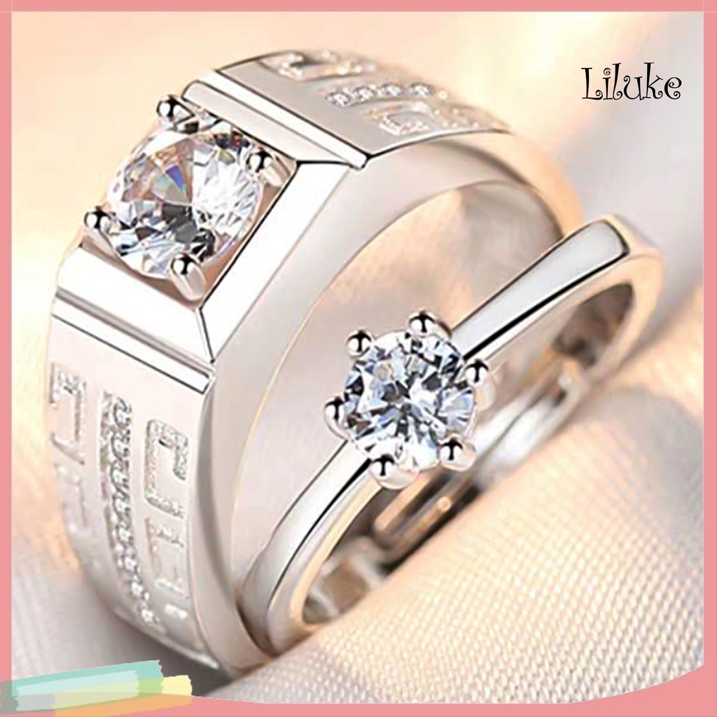 Nhẫn Hợp Kim Đính Đá Kiểu Dáng Sang Trọng Cho Nữ