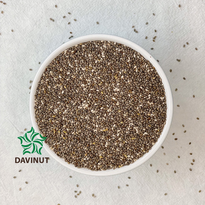 Hạt chia Davinut đen Úc giảm cân 500g chính hãng, hat chia seeds black organic hữu cơ cho bé ăn dặm, mua 1kg giá rẻ thật