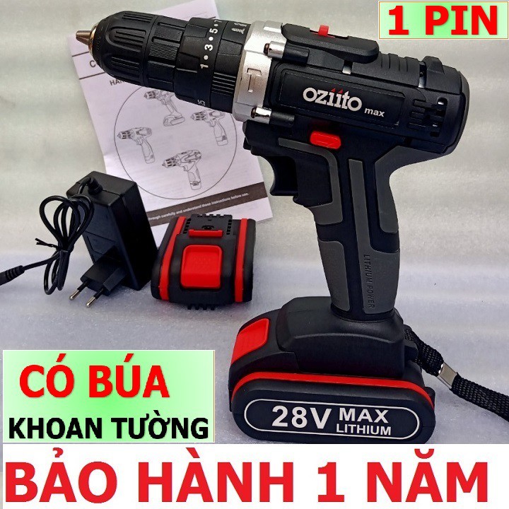 MÁY KHOAN PIN OZITO 26V 1 PIN - BẢO HÀNH 1 NĂM - CHẤT LƯỢNG CỰC TỐT