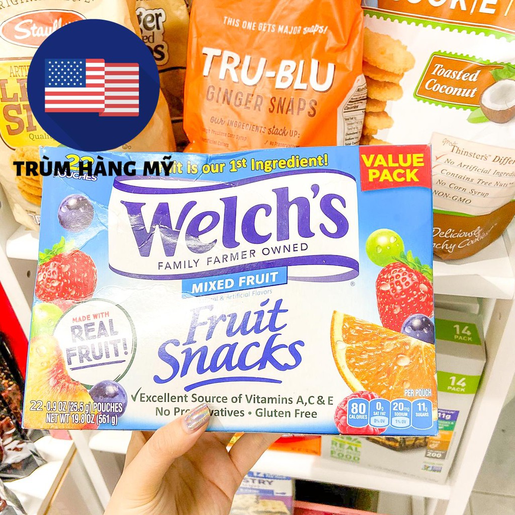 KẸO DẺO TRÁI CÂY WELCHS Fruit Snacks Mỹ