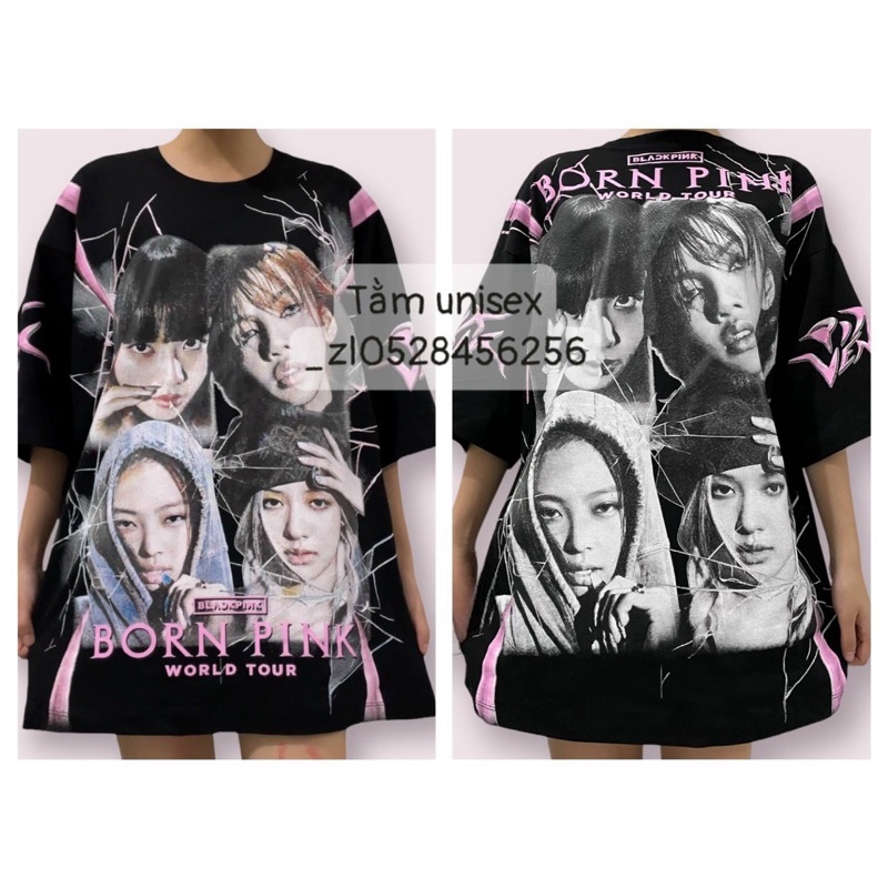 Blackpink world tour/ Áo cotton in phun 2 mặt blackpink