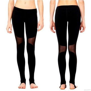 Quần legging thể thao phối lưới