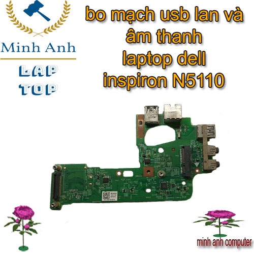 bo mạch usb lan và âm thanh laptop dell  inspiron N5110