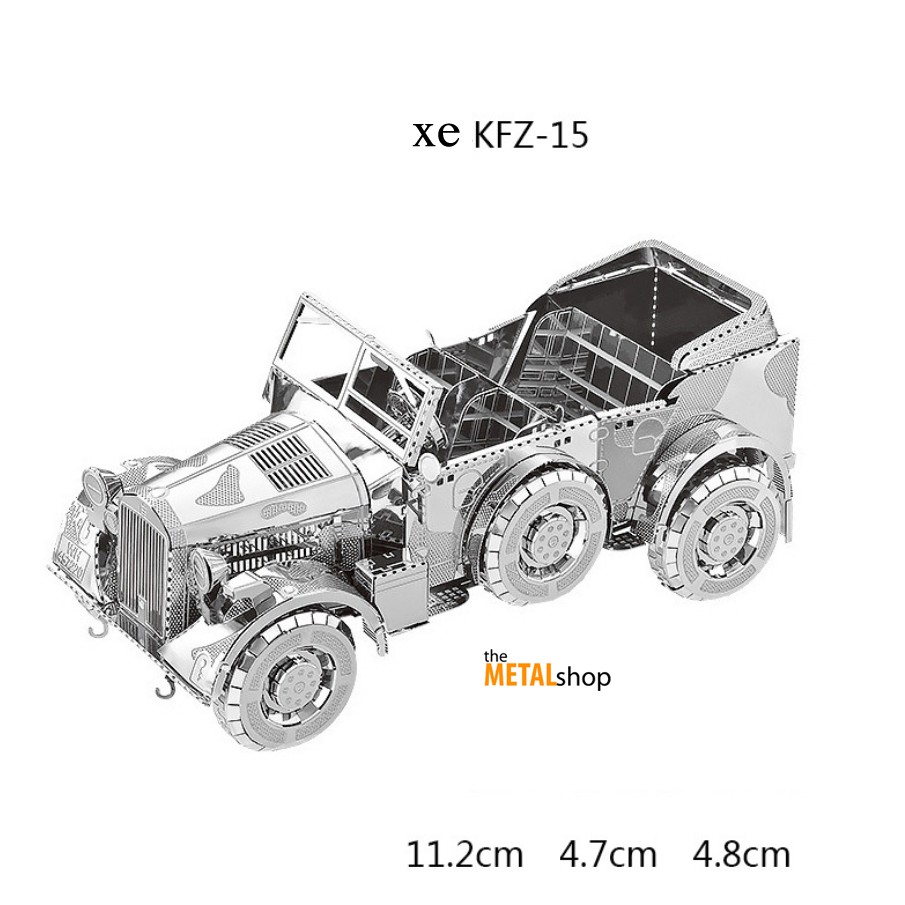 Mô Hình Lắp Ráp Kim Loại xe quân sự