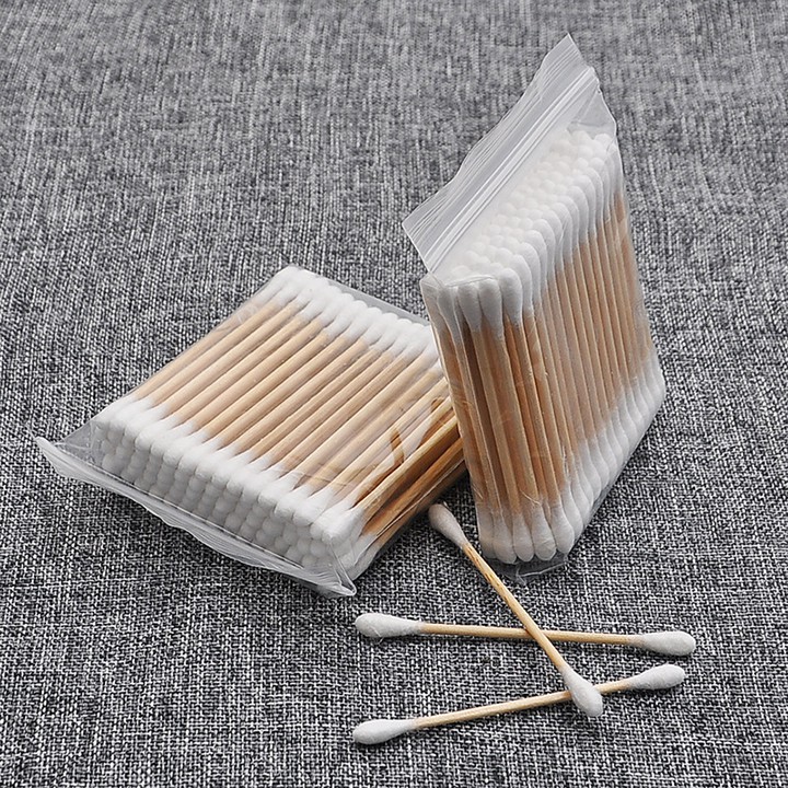 Bịch tăm bông 100 que thân gỗ (thân thiện với môi trường) youngcityshop 30.000