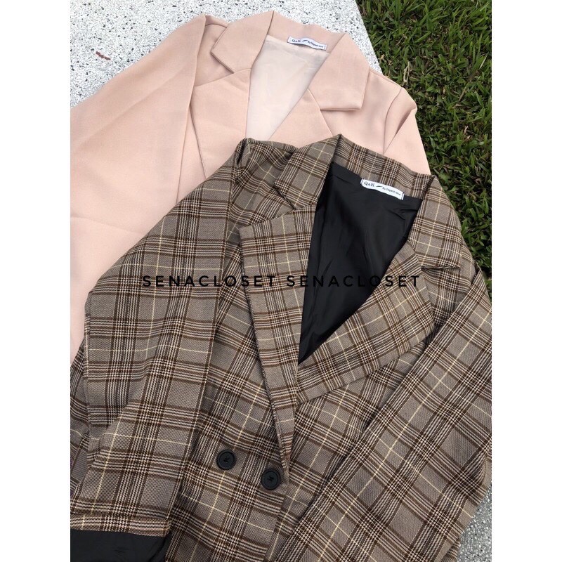 ÁO KHOÁC BLAZER 2 LỚP QUẢNG CHÂU KIỂU DÁNG ULZZANG HÀN QUỐC (Ảnh thật) | BigBuy360 - bigbuy360.vn