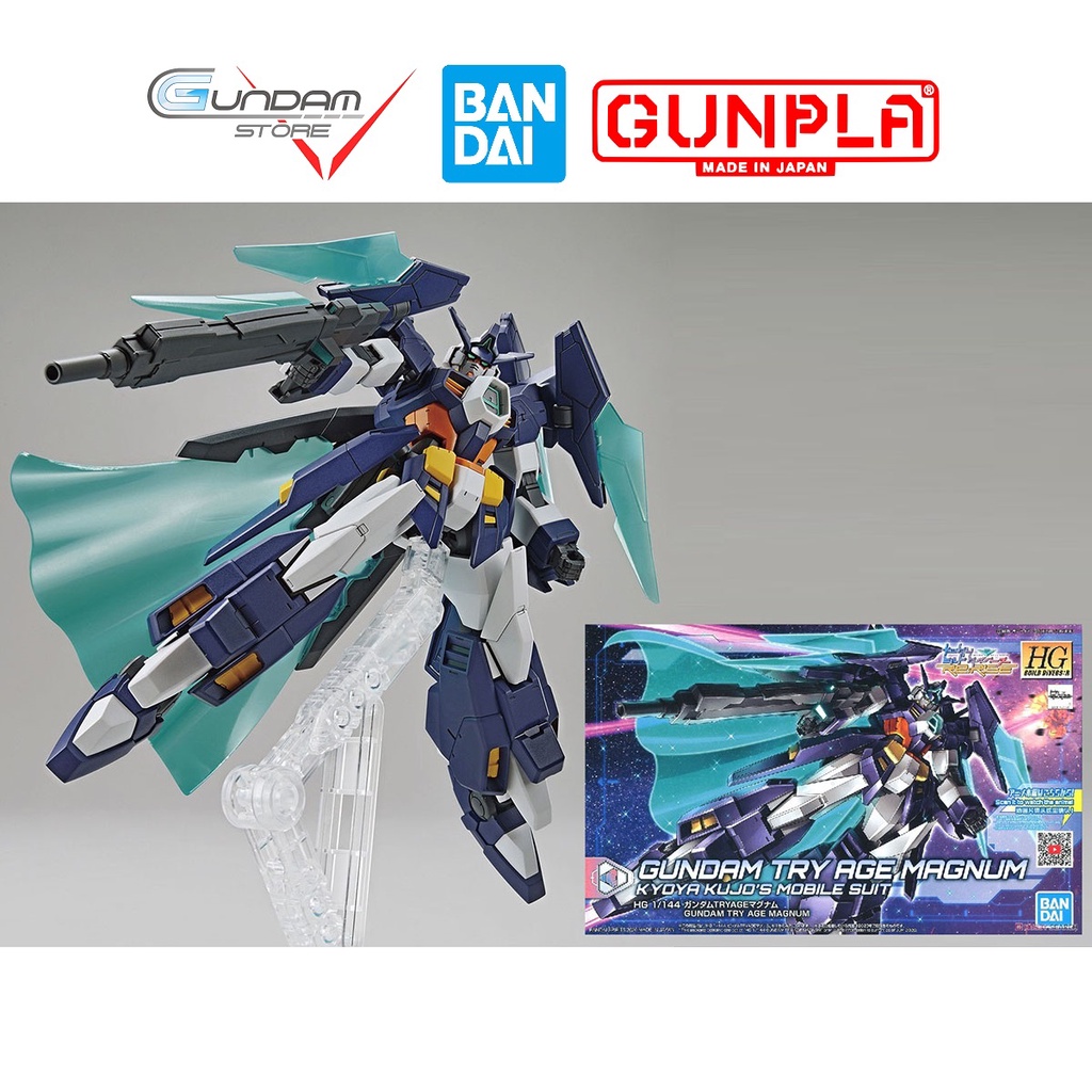 Mô Hình Gundam HG TRY AGE MAGNUM Bandai 1/144 Hgbd Build Divers Re: Rise Đồ Chơi Lắp Ráp Anime Nhật