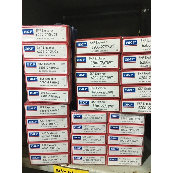 Vòng bi skfsịn 6004, 6204, 6205, 6206, Bạc đạn sịn mới