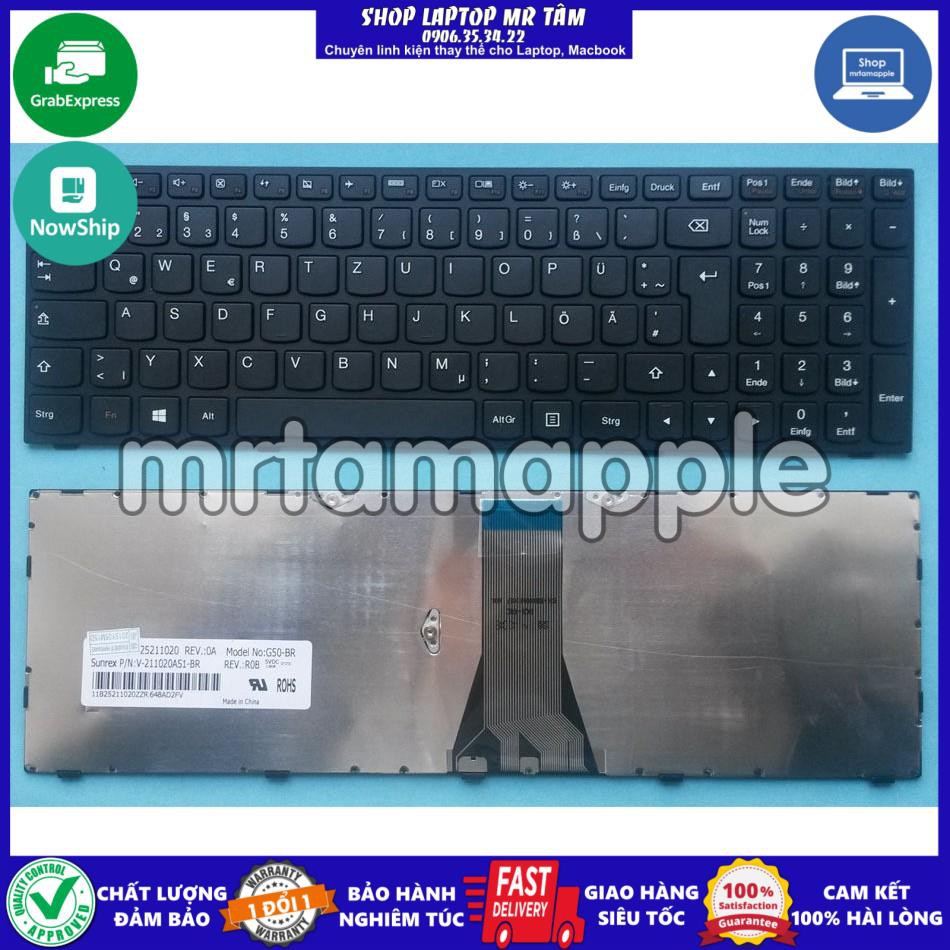 (KEYBOARD) BÀN PHÍM LAPTOP LENOVO G50, G50-70  dùng cho Ideapad B50-45, G50-30, G50-45, G50-70, G50-80, G70-35, Z50-70