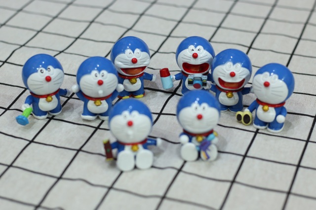 Bộ 8 Mô Hình Bảo Bối Thần Kì Doremon Doraemon (Máy ảnh)