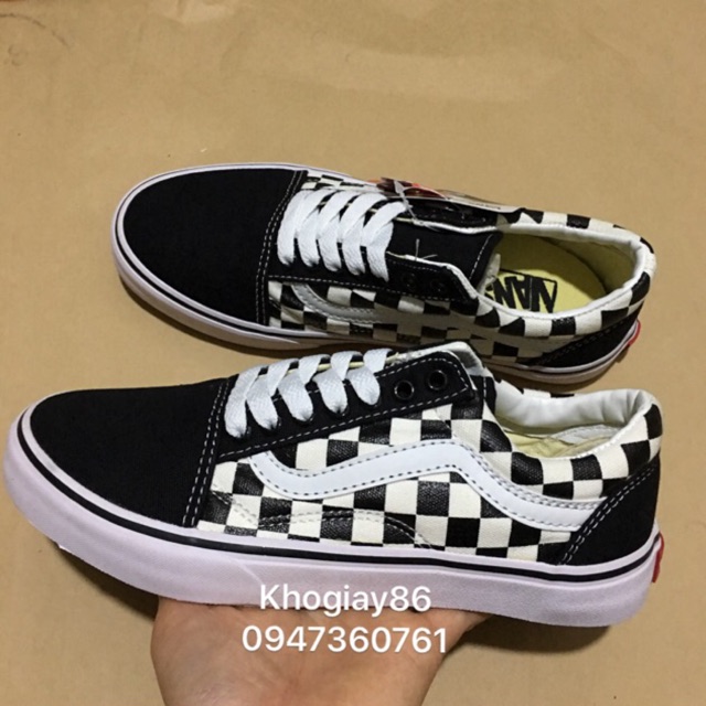 [SALE SỐC] Giày 𝐕𝐀𝐍𝐒 vải old caro chất đẹp 36->43 | BigBuy360 - bigbuy360.vn