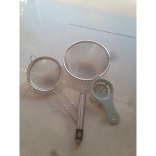 sét 2 rây lọc sz 10, 14 kèm 1 tách lòng đỏ trứng
