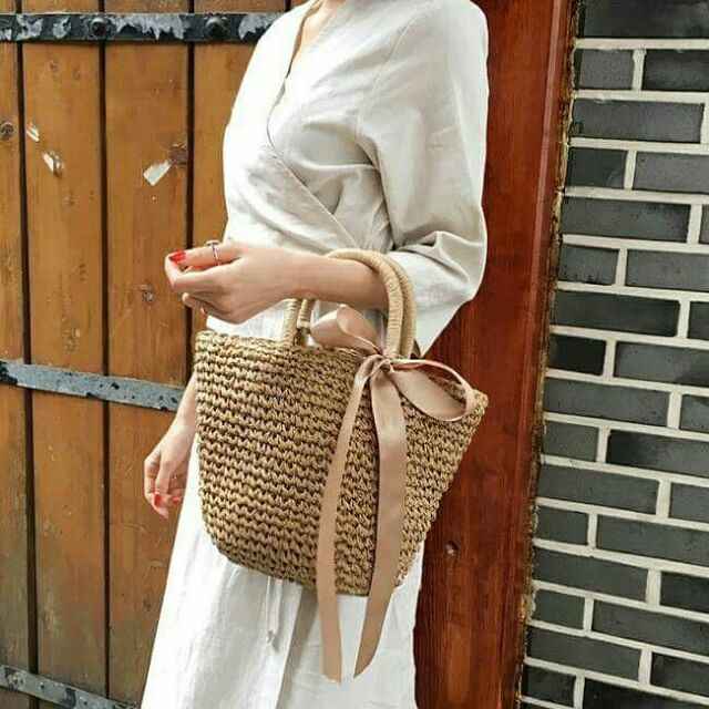 túi cói nơ vintage | BigBuy360 - bigbuy360.vn