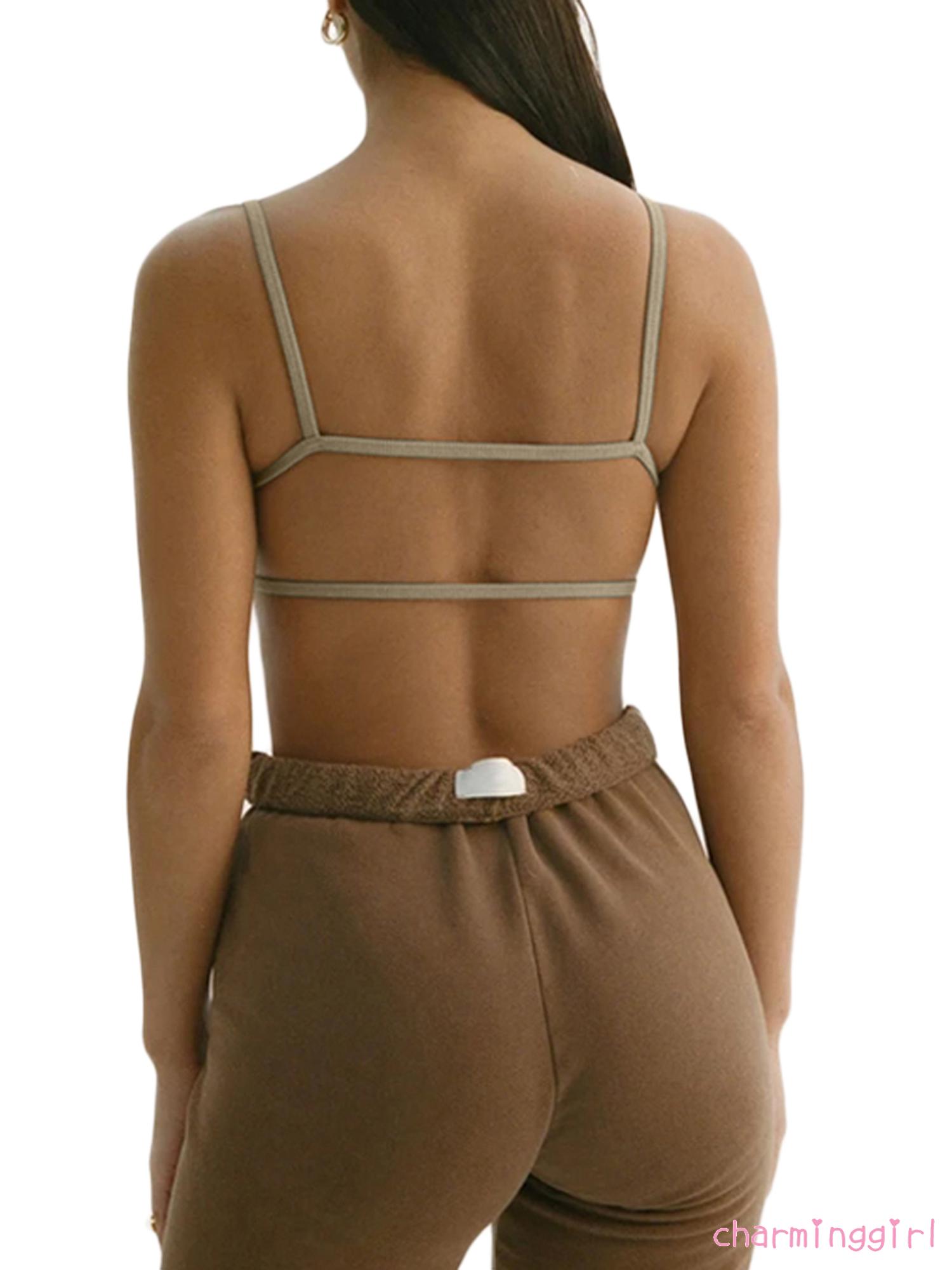 Áo croptop hai dây hở lưng quyến rũ dành cho nữ | BigBuy360 - bigbuy360.vn