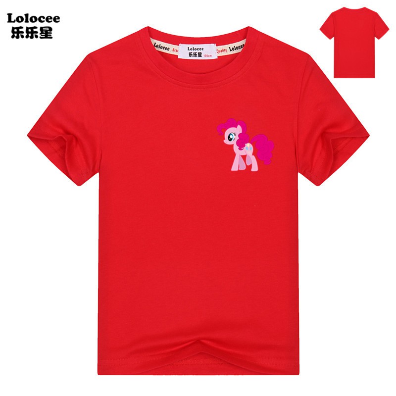 MY LITTLE PONY Áo Thun Tay Ngắn In Hình Ngựa Con Cho Bé Gái