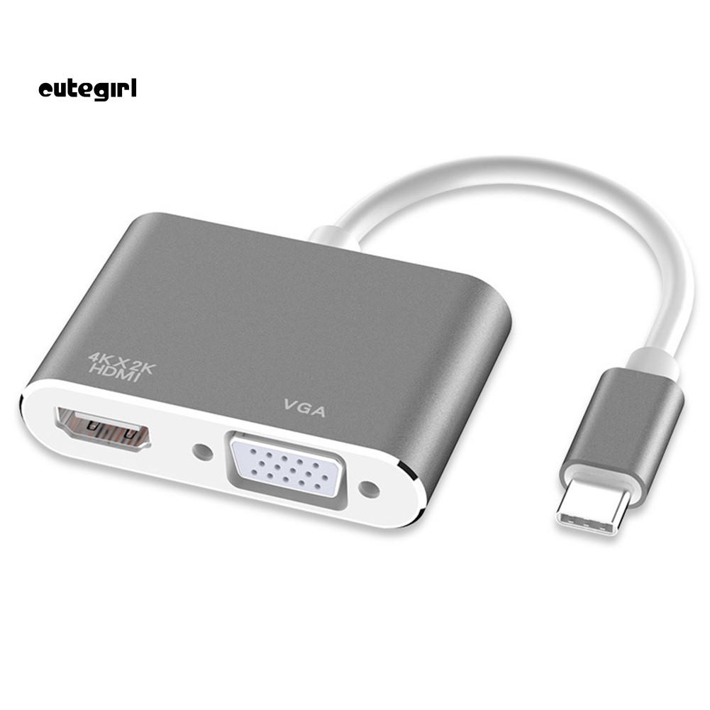 Cáp Chuyển Đổi Usb 3.1 Type-c Sang 4kx2k Hdmi Vga Cho Macbook