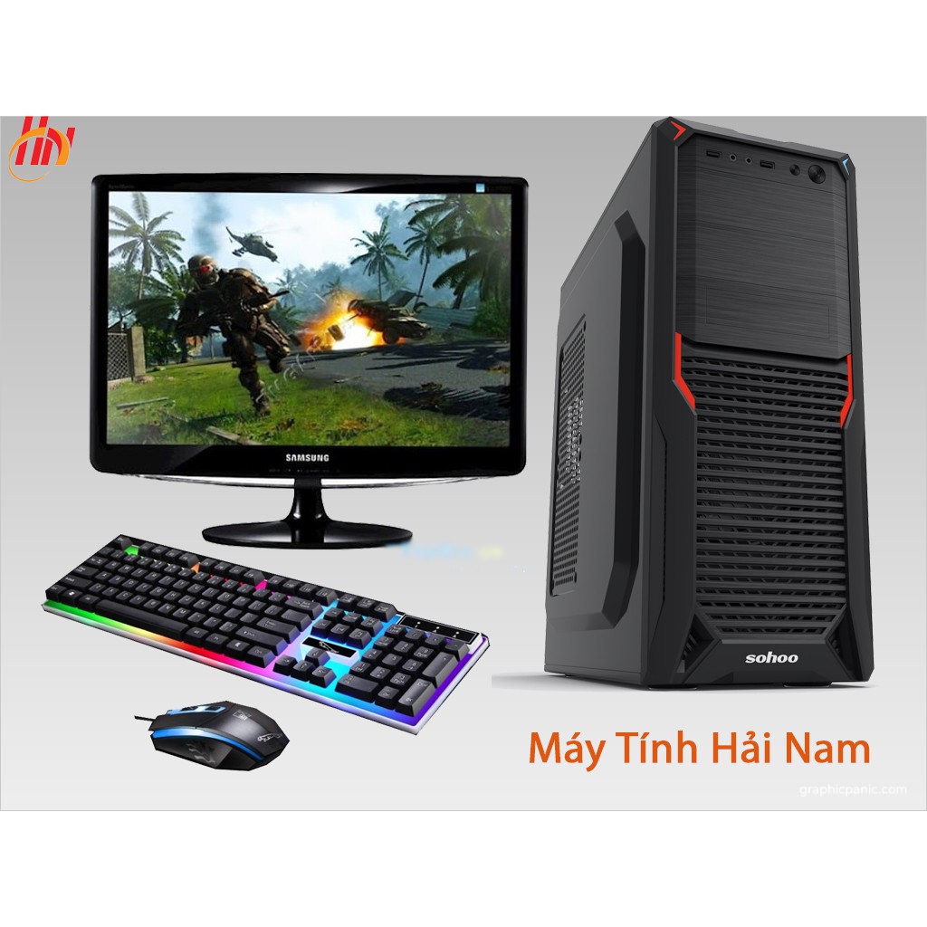 máy tính chơi game core i5 Ram 4GB card 2GB màn hình 22inch