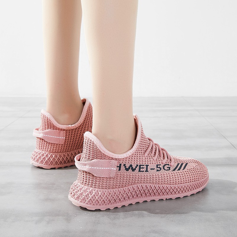 Giày Sneaker Nữ 5G Đế 3D Chất Liệu Vải Thoáng Mát Phong Cách Hàn Quốc