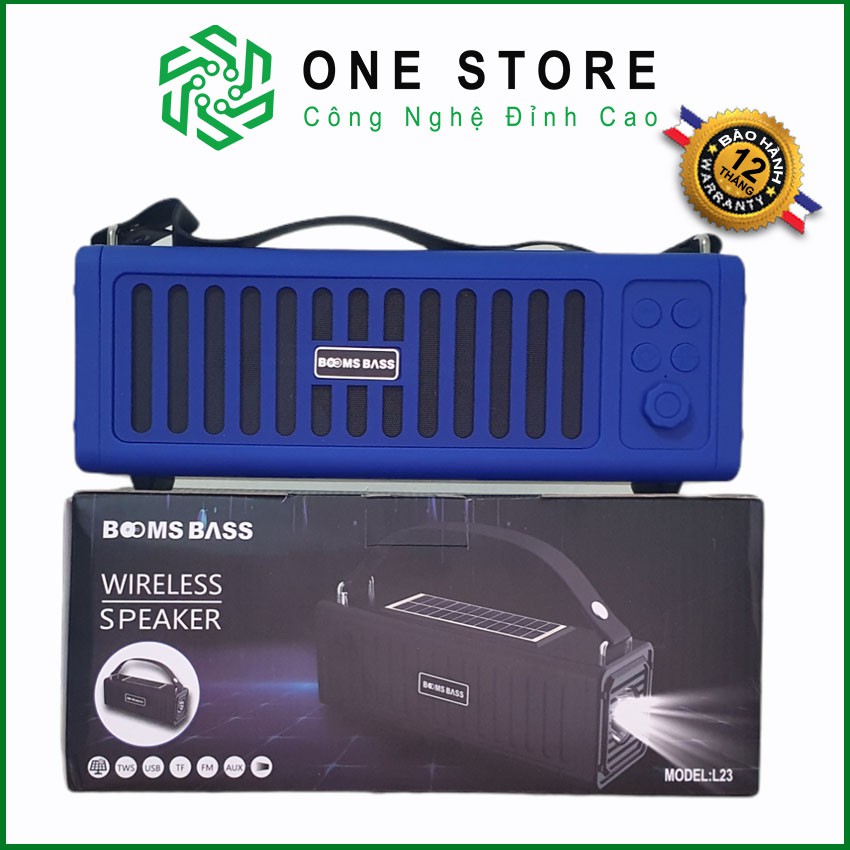 Loa Bluetooth, Loa không dây, loa sử dụng pin năng lượng mặt trời, có đèn pin, đài FM Bảo Hành 12 tháng tại ONESTORE BBL