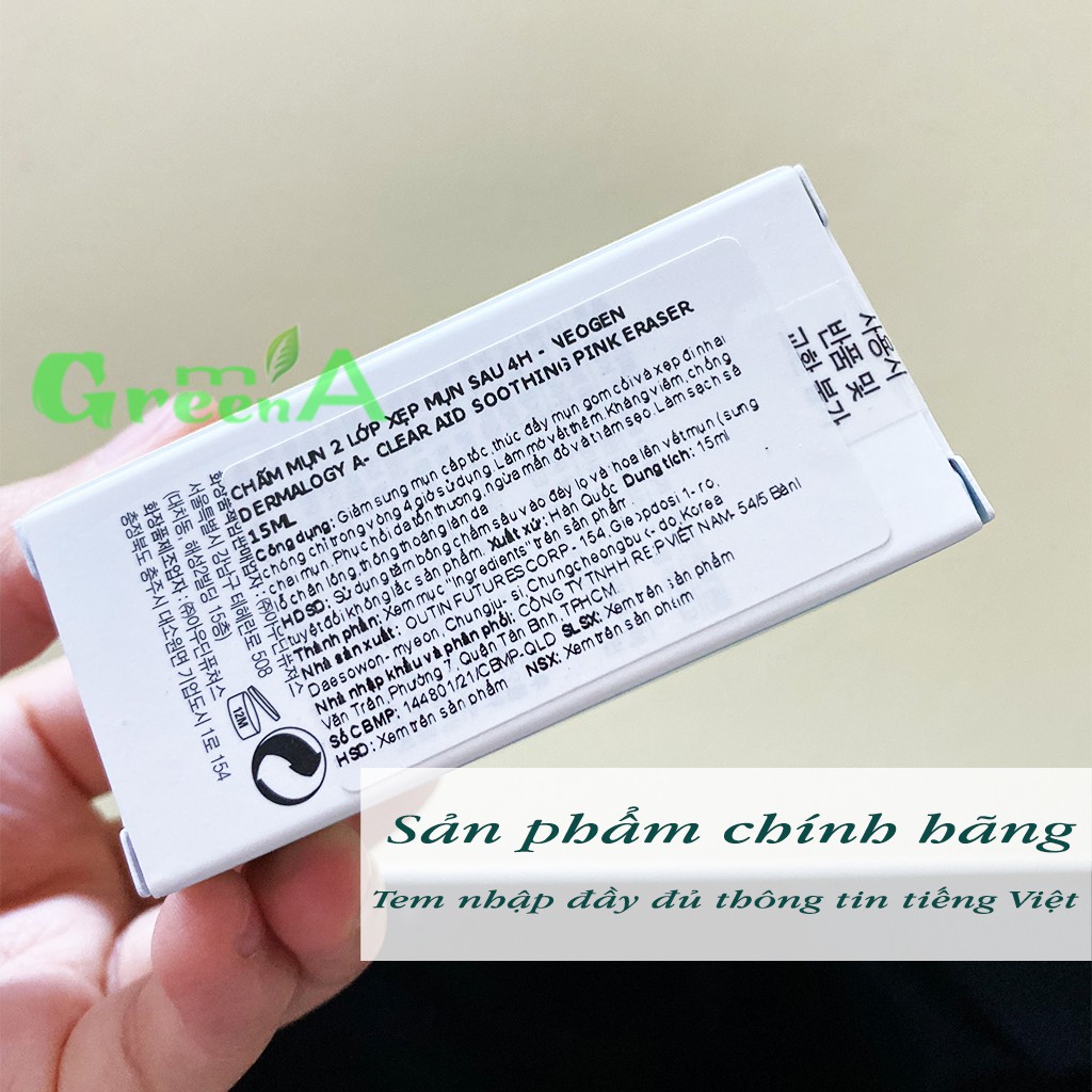 Chấm Mụn Neogen A-clear Soothing Pink Eraser 15ml Xẹp Mụn Giảm Xưng Đỏ Không Gây Kích Ứng [NHẬP KHẨU CHÍNH HÃNG] | BigBuy360 - bigbuy360.vn