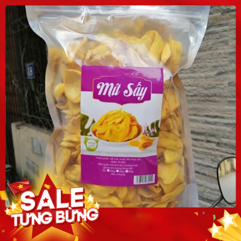 Mít Sấy Loại Xuất Khẩu thơm ngon giòn rụm - nguyên cánh 500gr