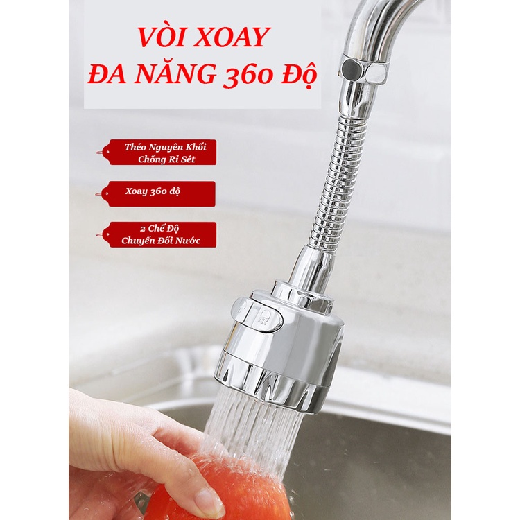 Đầu Vòi Bồn Rửa, Xịt Vệ Sinh, Vòi Hoa Sen Tăng Áp 360 Độ Thiết Kế Thông Minh Với 3 Chế Độ, Dễ Dàng Tháo Lắp