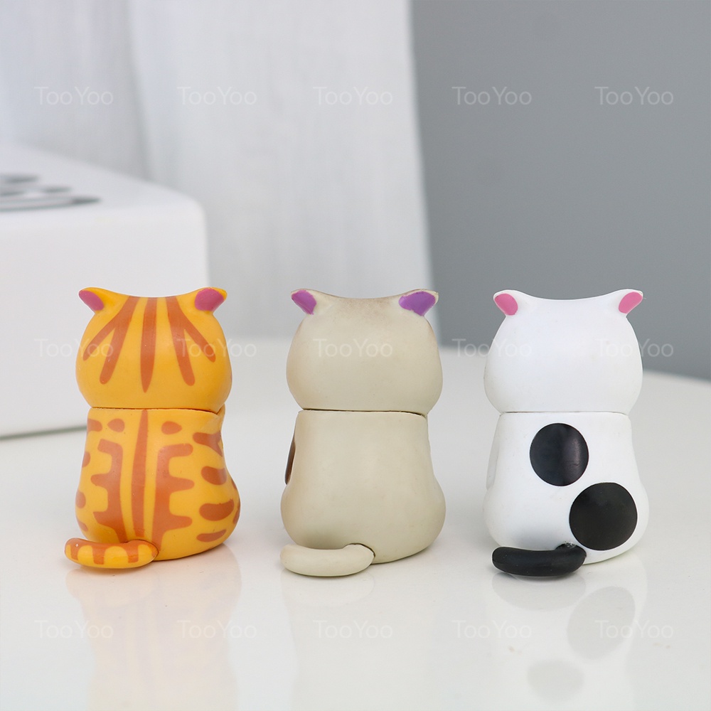 Mô hình mèo bất lực mini 5cm dễ thương cute TooYoo TY0031