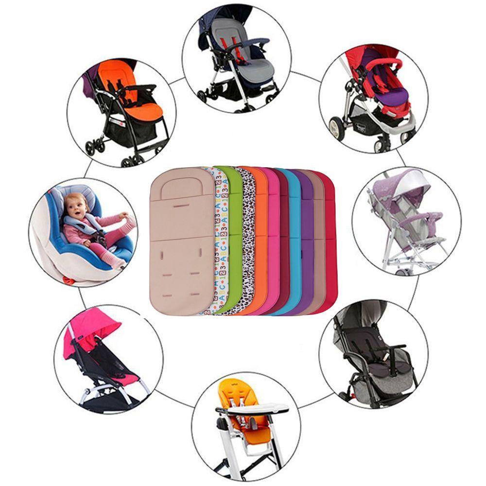 Đệm Lót Xe Đẩy Em Bé In Hình Hươu Cao Cổ Hoạt Hình Giặt Được