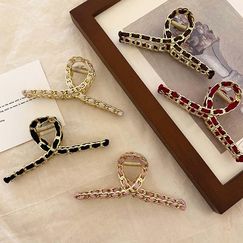 Giá Đỡ Dây Buộc Tóc Đuôi Ngựa VANES1 Bằng Da Và Kim Loại Dành Cho Bạn Nữ