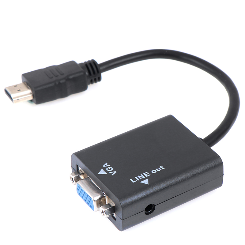 Bộ Chuyển Đổi Hdmi Sang Vga Hỗ Trợ 1080p Kèm Cáp Âm Thanh