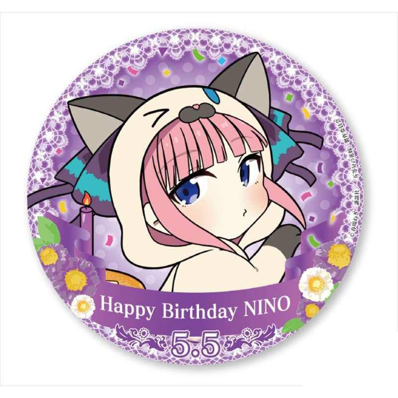 Huy hiệu cài áo IN HÌNH Gotoubun no Hanayome Nhà có 5 nàng dâu ver sinh nhật anime chibi dễ thương