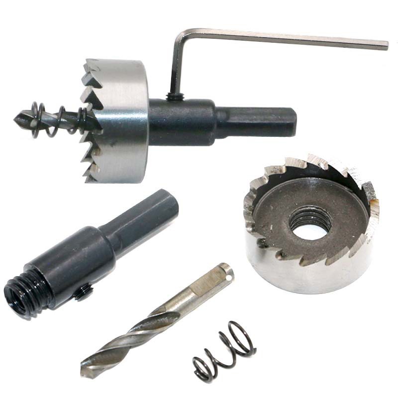 Bộ 5 mũi khoan khoét lỗ hợp kim HSS - Khoan gỗ, nhôm, mica 16 - 30mm