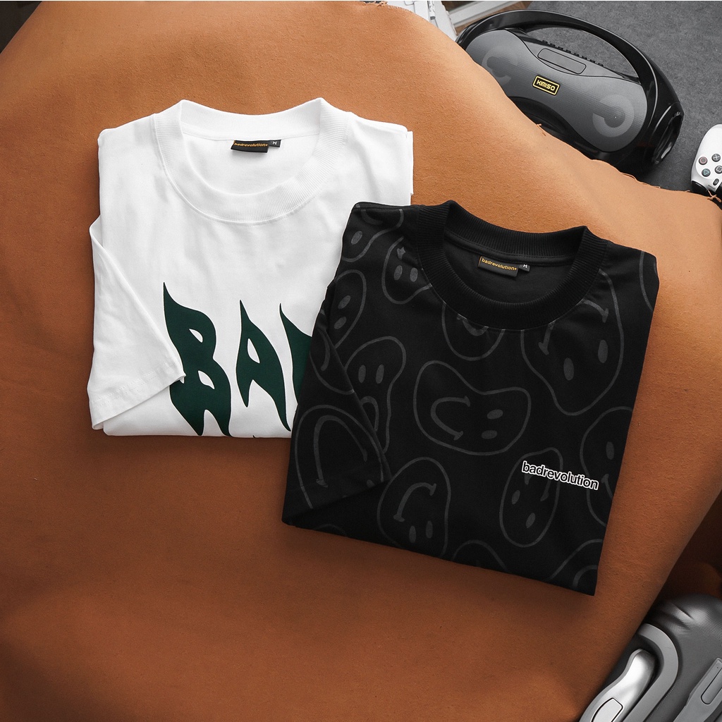 Áo thun nam tay ngắn bigsize 85 - 105kg - lửa xanh, mặt cười