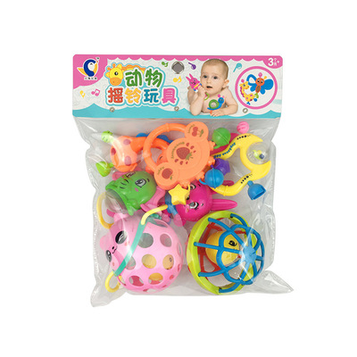 Bộ đồ chơi xúc xắc lục lạc 8 món dễ thương, tạo âm thanh vui nhộn, giúp bé tăng cường vận động, phát triển trí tuệ