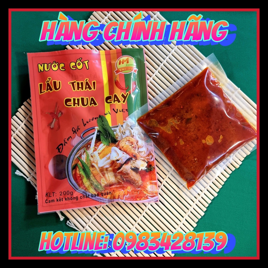 Combo 5 gói Nước Cốt Phở Bò, Phở Gà, Bún Bò Huế, lẩu Nấm, Lẩu Thái Chính Hãng Chuẩn Hương Vị Hà Thành