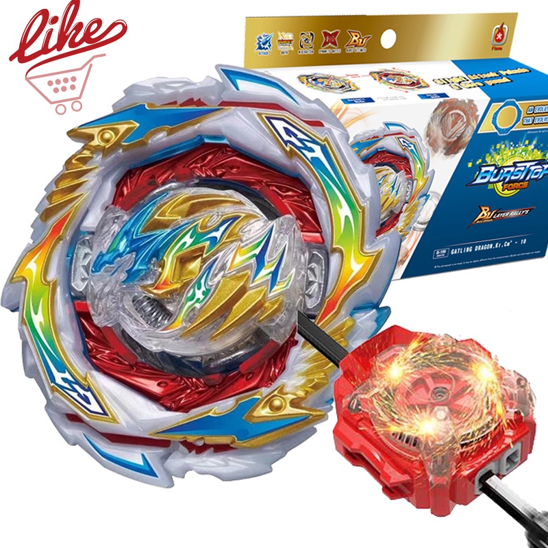 Con Quay Đồ Chơi Beyblade Burst B-199 B184 LR Launcher Beylauncher Bằng Kim Loại Màu Đen Cho Trẻ Em Laike Beyblade Burst B-199