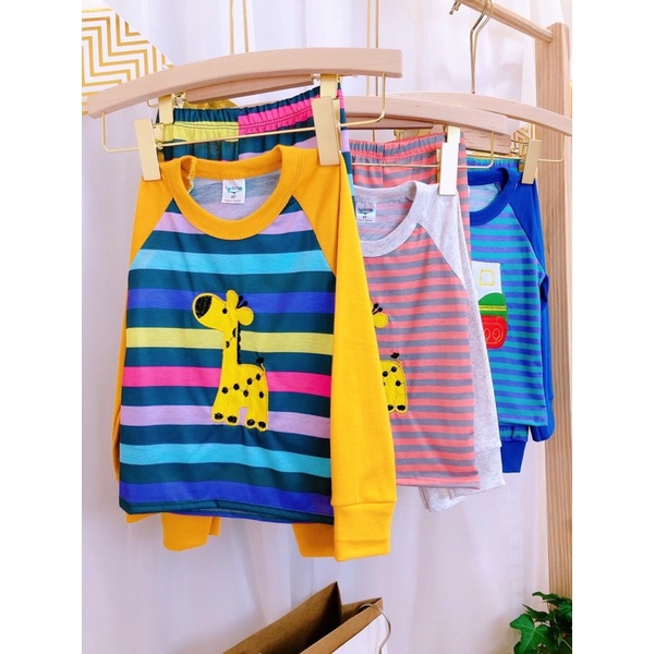 Bộ tay dài thông hơi bé gái