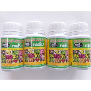 Phân bón lá hữu cơ sinh học Roots 2 Phát triển rễ Cứng cây Lá xanh Hoa nhiều kích nảy mầm - 100ml