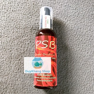 [Chai Vi Sinh] Vi Khuẩn Quang Hợp Psb Chai Xịt 100ml 1chai màu đỏ, Loại màu Đỏ và Màu Xanh công dụng Như Nhau
