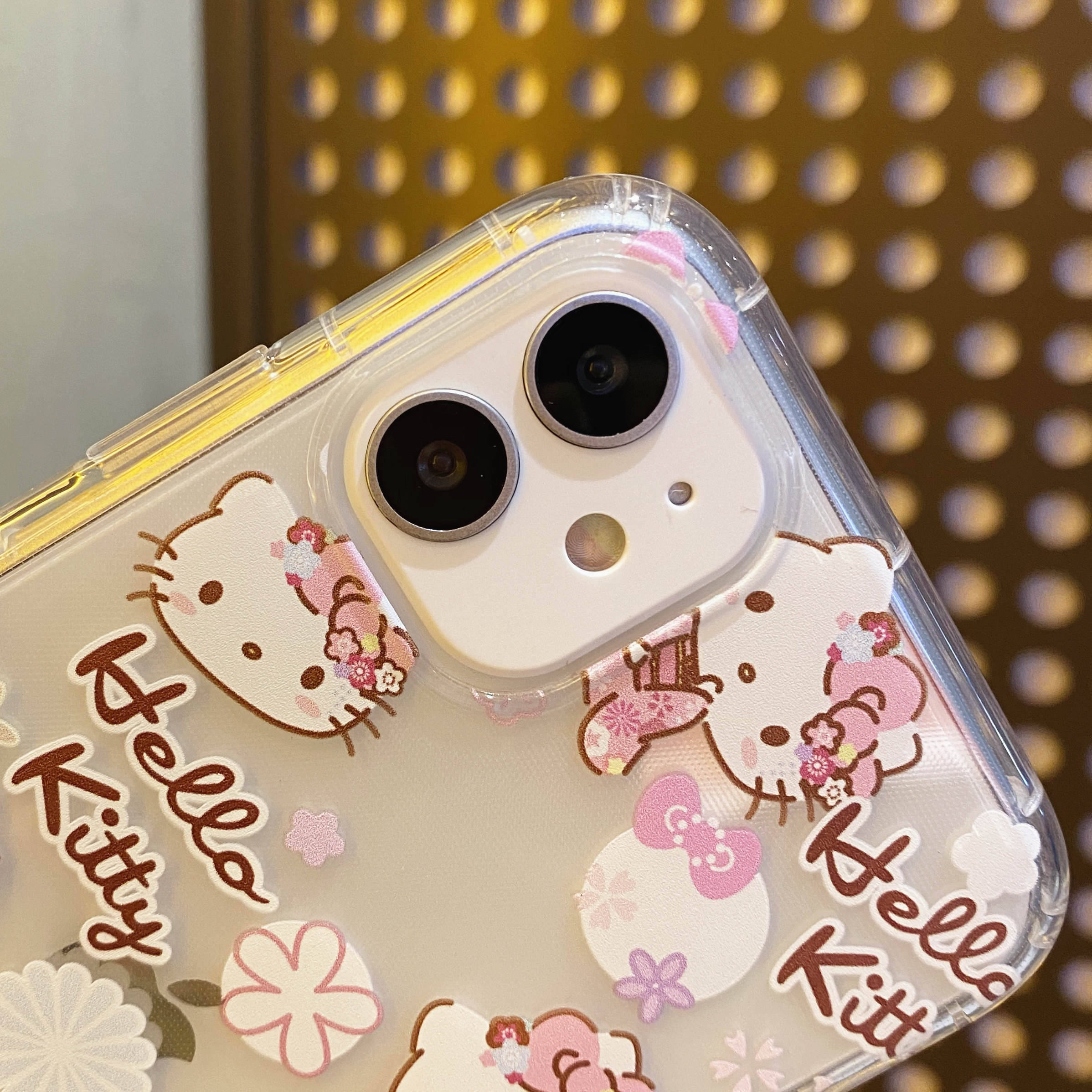 Cute iPhone 7 8 Plus 7+ 8+ X XS XR 11 11Pro 12 Mini 12Mini Pro Max XSMax SE 2020 insta Style Casetify Tide Brand Cute Hello Kitty Receipt Label Ticket Lens Protection Flexible Soft Silicone TPU Case Cover Anti-Drop Casing