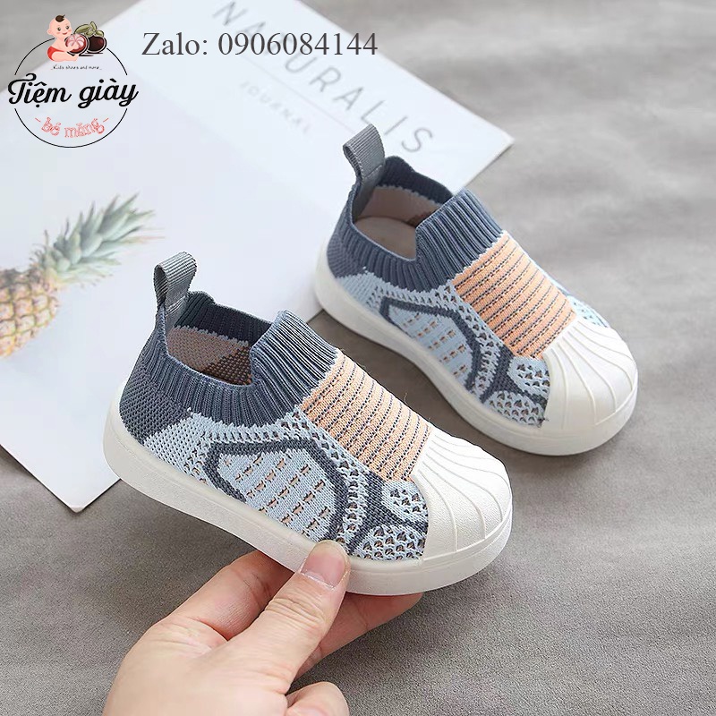 Giày lười cho bé trai Bé gái cổ chun đế bệt Từ 1 đến 5 tuổi phong cách hàn quốc
