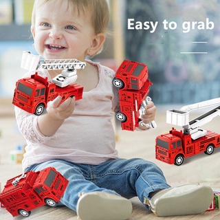 Set 4 Xe Cứu Hỏa Đồ Chơi Lưng Cho Bé