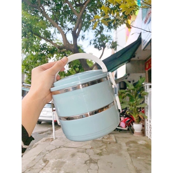 Hộp đựng cơm giữ nhiệt lõi inox 2 TẦNG tiện lợi