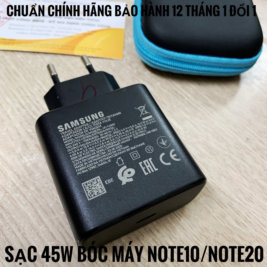 [Hàng Zin 100%] Củ Sạc 45W cho Note 10 / Note 20 - sạc siêu nhanh