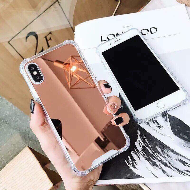 Ốp Iphone Mặt Gương Viền Silicon - Chống Sốc Va Đập ( Ốp Cứng ) | BigBuy360 - bigbuy360.vn