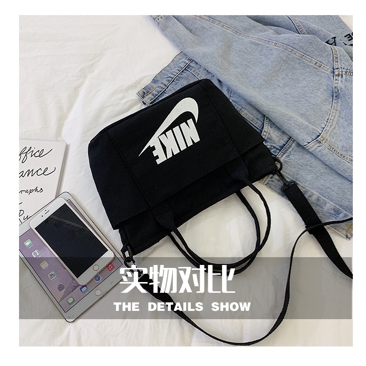 Túi Đeo Chéo Adidas Nike Chất Liệu Canvas Thời Trang Cho Nữ