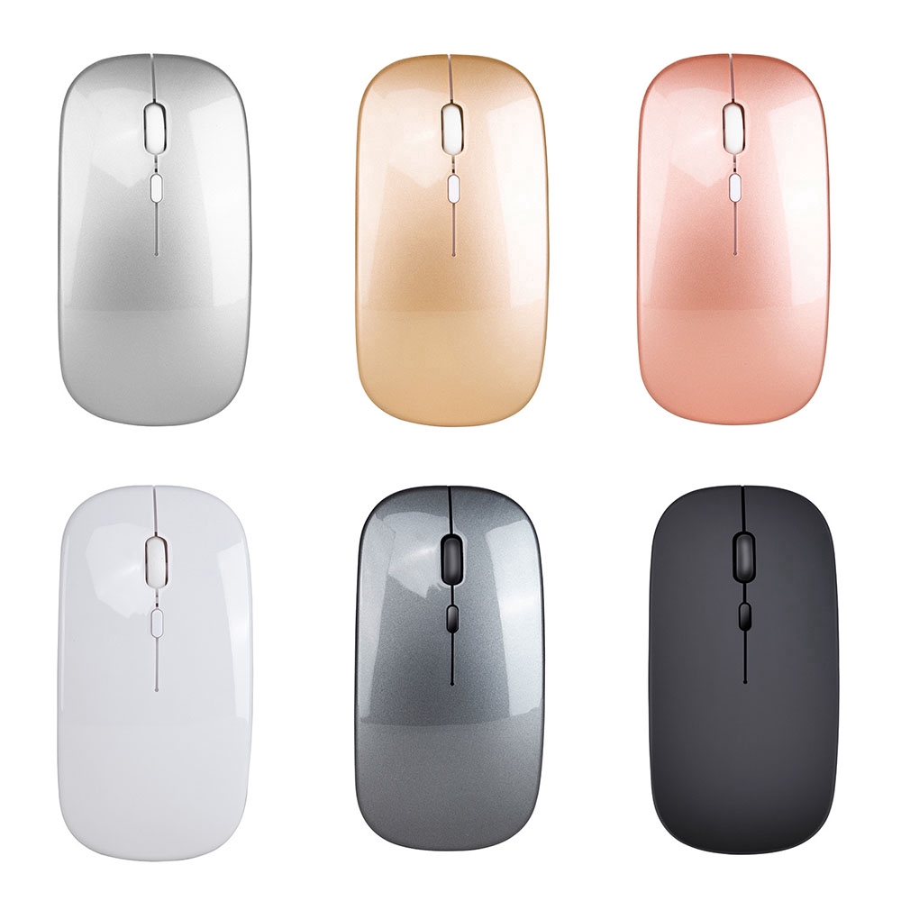 2.4G Wireless Mouse Bluetooth 5.0 Silent Dual Mode Rechargeable Mouse ABS+Metal Ⓡ