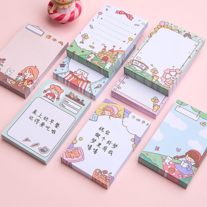 Set 100 Giấy Note, Giấy Ghi Chú, Sticky, Note To Do List Dễ Thương Nhiều Mẫu ST37